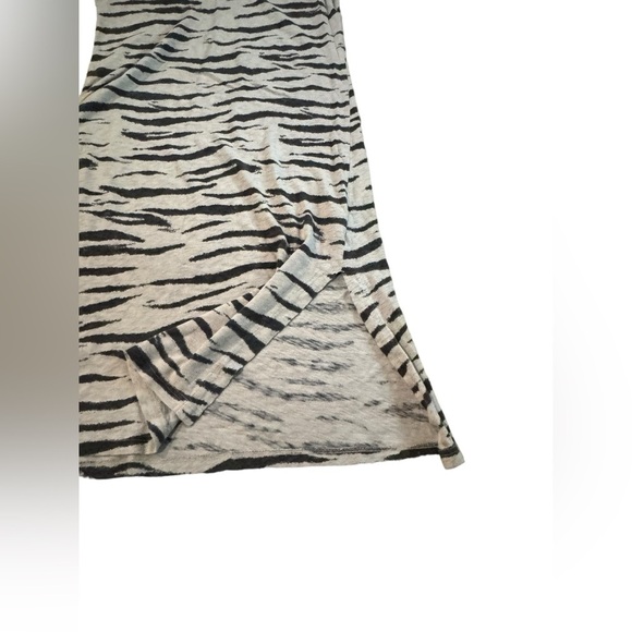 EUC Rails Ren Tee Midi Dress Beige watercolor tiger print Small - Picture 9 of 13